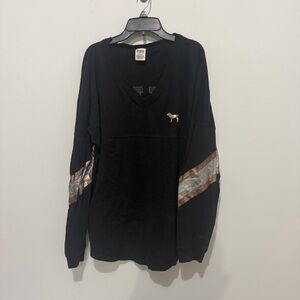 PINK Victoria's Secret Love 86 Classic Black Tee